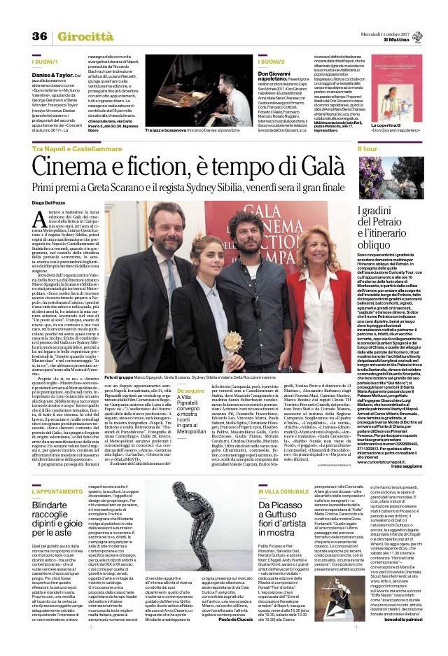 Il Mattino, 11/11/2017 - Blindarte raccoglie dipinti e gioie per le aste. (di P.de Ciuceis)