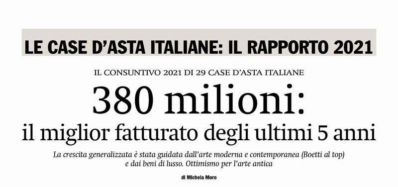 Article from Il Giornale dell'Arte of February 2022