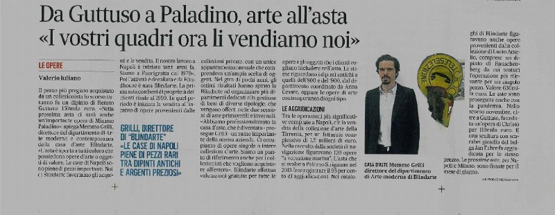 Article from Il Mattino of 23 April 2022