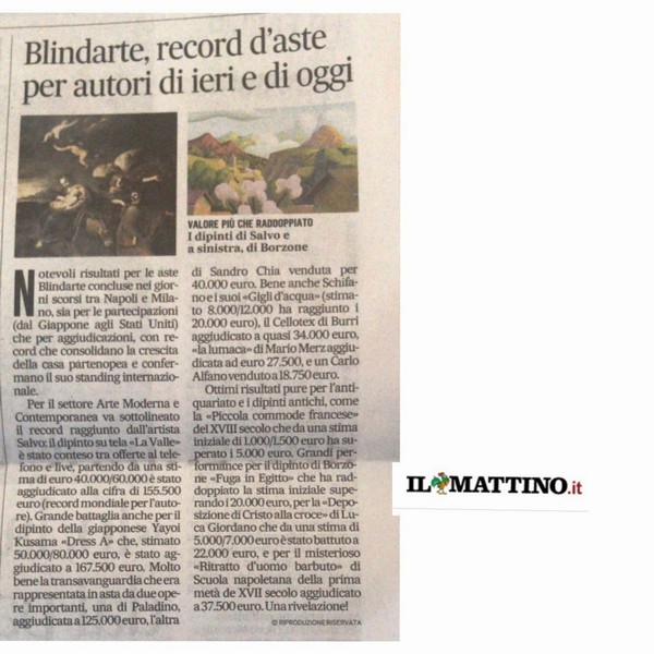 Article from Il Mattino of 12 July 2022