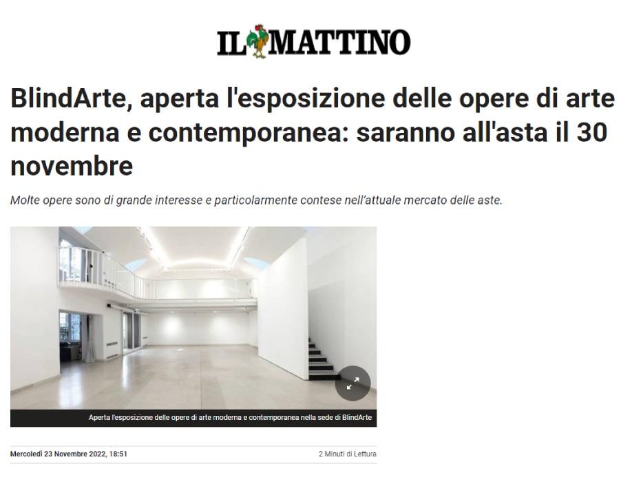 Article from Il Mattino of 23 November 2022