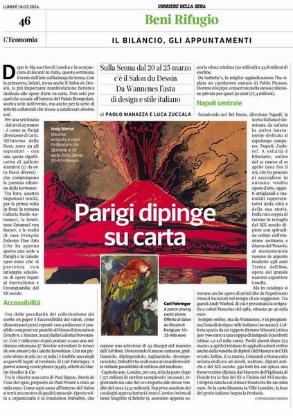 Corriere dell'Economia, 18/3/2024 - Press