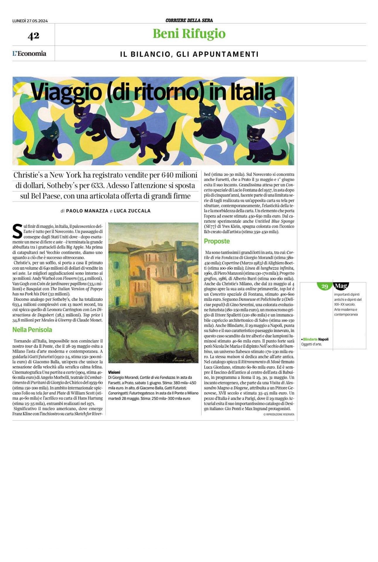Corriere dell'Economia, 27/5/2024