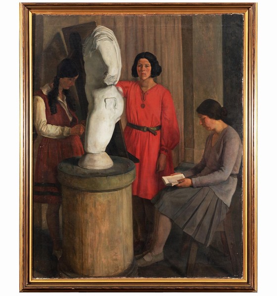 Emilio Notte, Le scolare (o le allieve), 1929 | Aggiudicato a 19.375 €