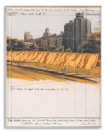 Christo - The Gates (Project for Central Park, New York City), 1982 | Aggiudicato a 118.000€