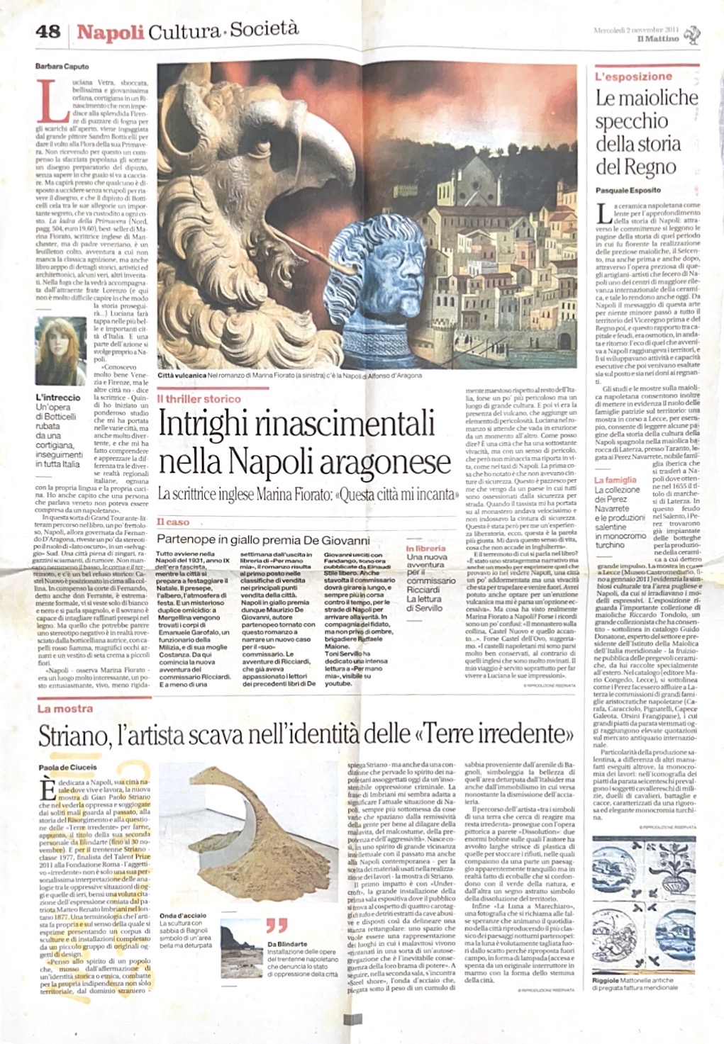 Il Mattino, 2/11/2011