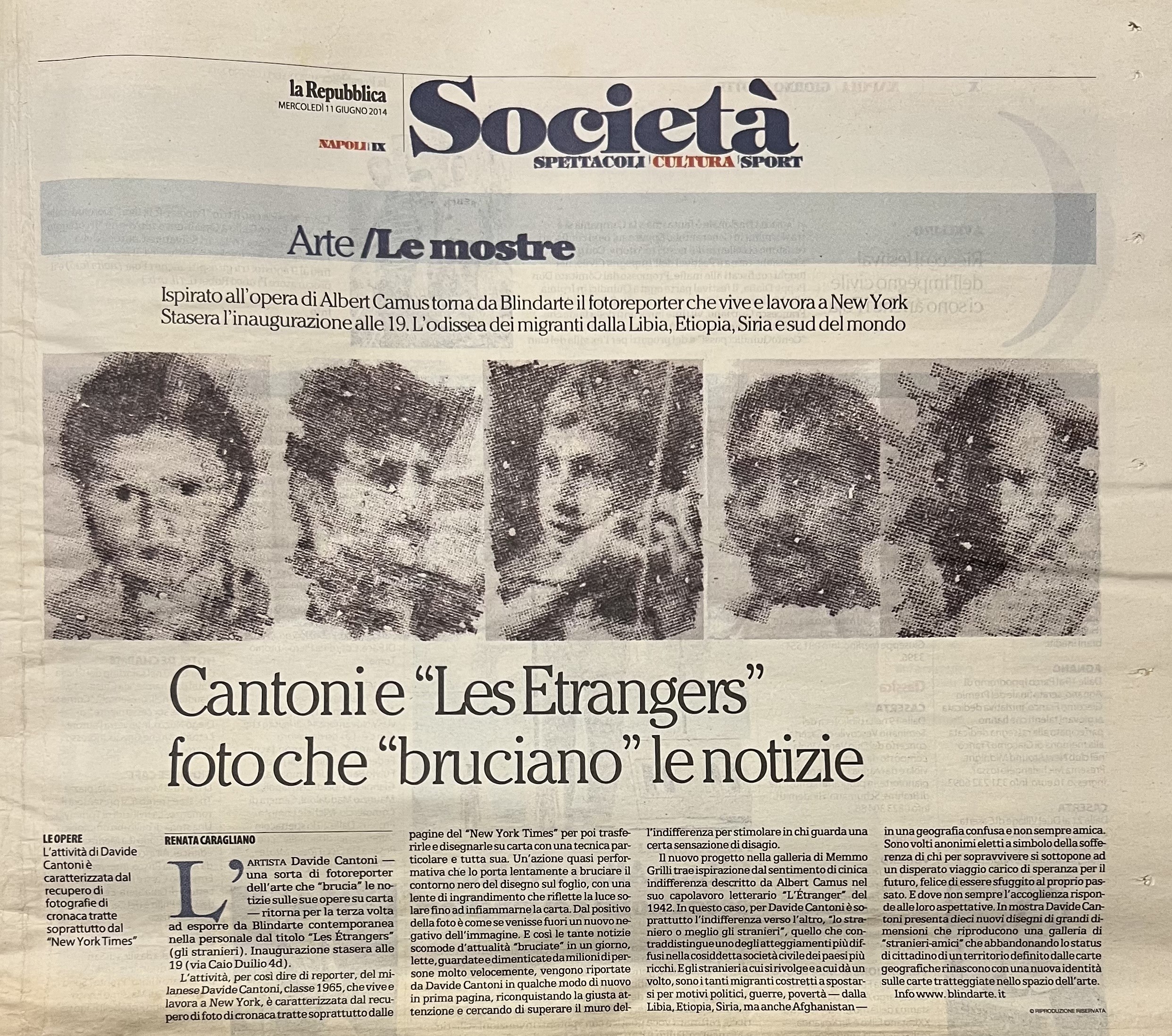 la Repubblica, 11/6/2014 - Cantoni e 